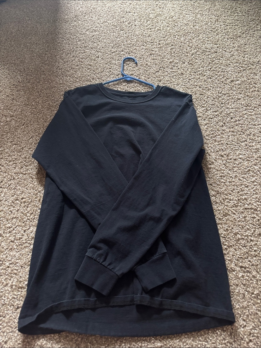 Fruit of the Loom Black Long Sleeve Size L